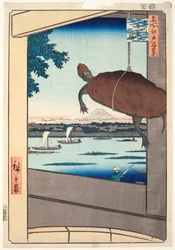 Mannen-Brücke, Fukagawa, aus der Serie Einhundert berühmte Ansichten von Edo